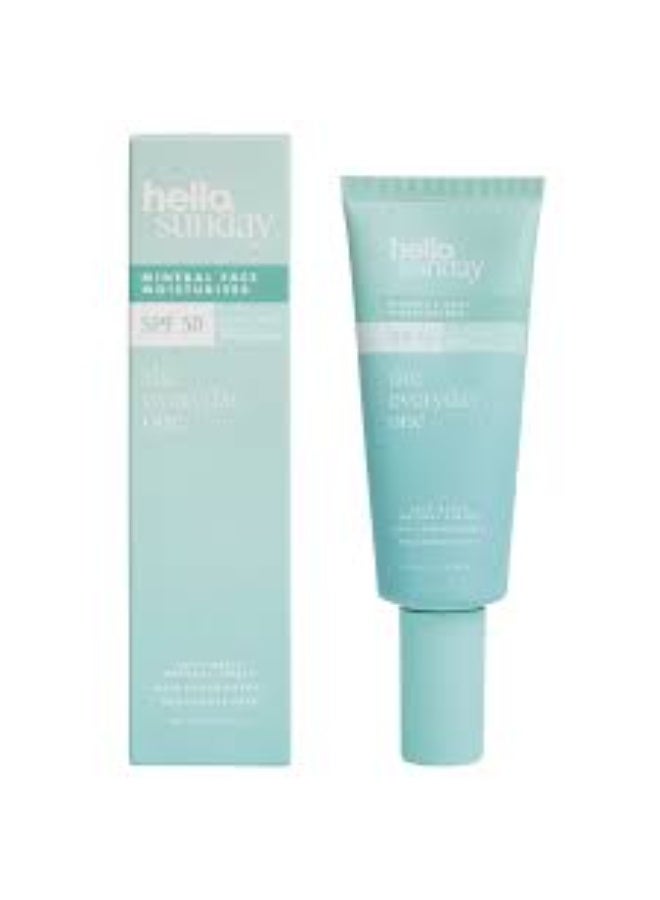 Hello Sunday the everyday one - mineral face moisturiser SPF 50 with centella asiatica 70ml - Image 1
